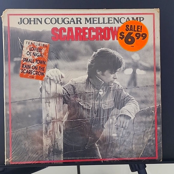 John Cougar Mellencamp SCARECROW vinyl record vintage - Picture 1 of 9
